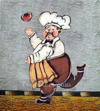 dancing cook original decorated Oil Paintings